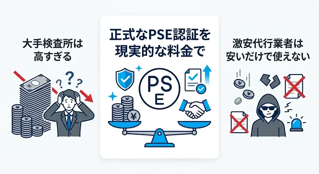 理想のPSE認証取得サービス